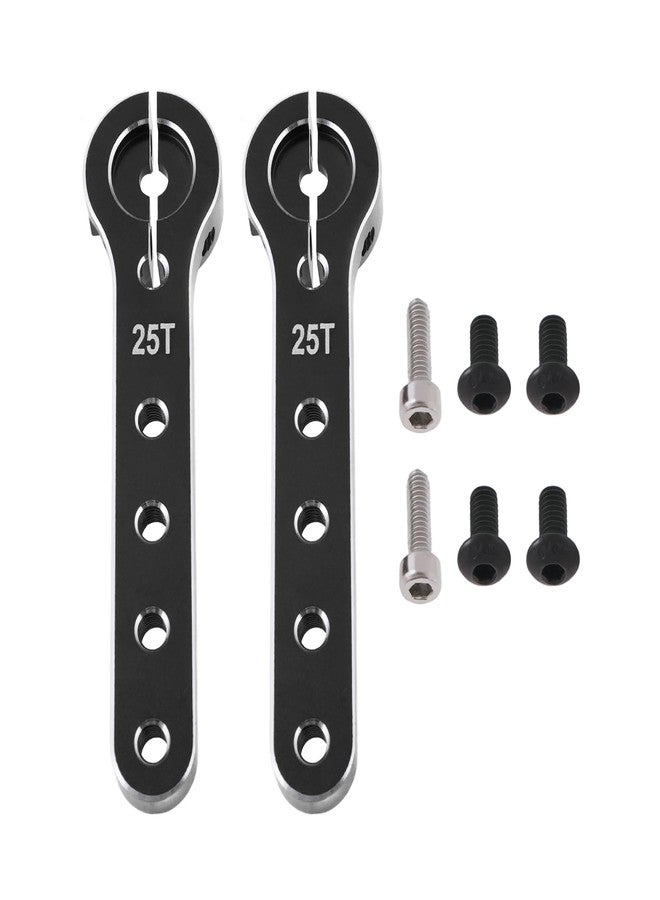 أوتوتك ذراع توجيه سيرفو قابل للتمديد من OTOTEC، قطعتان، 25T، طول إجمالي 56 مم، متوافق مع طائرات البلسا من 30 إلى 100 سم مكعب، متوافق مع Futaba، أسود - Image 1